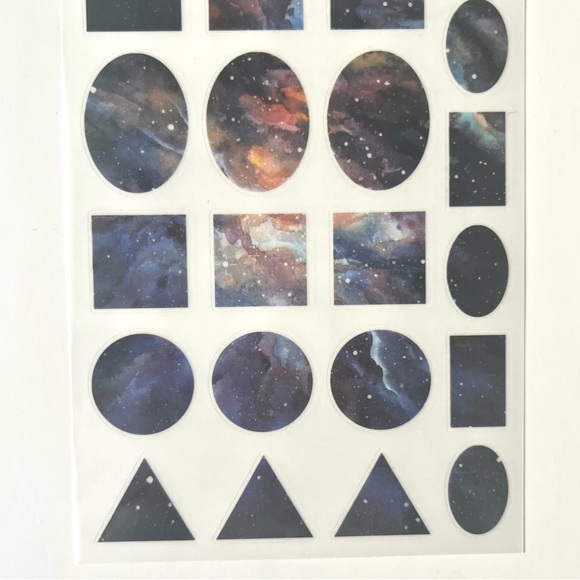🏷️ aesthetic space abstract sticker sheets set of 4 - Picture 10 of 16